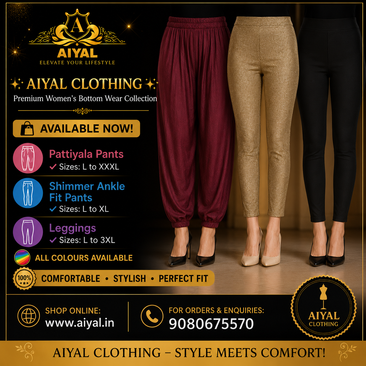 Legggins,pant & shimmer 